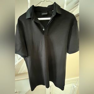 Emporio Armani Black Men’s Polo Style Shirt Size Large Great For Business Casual